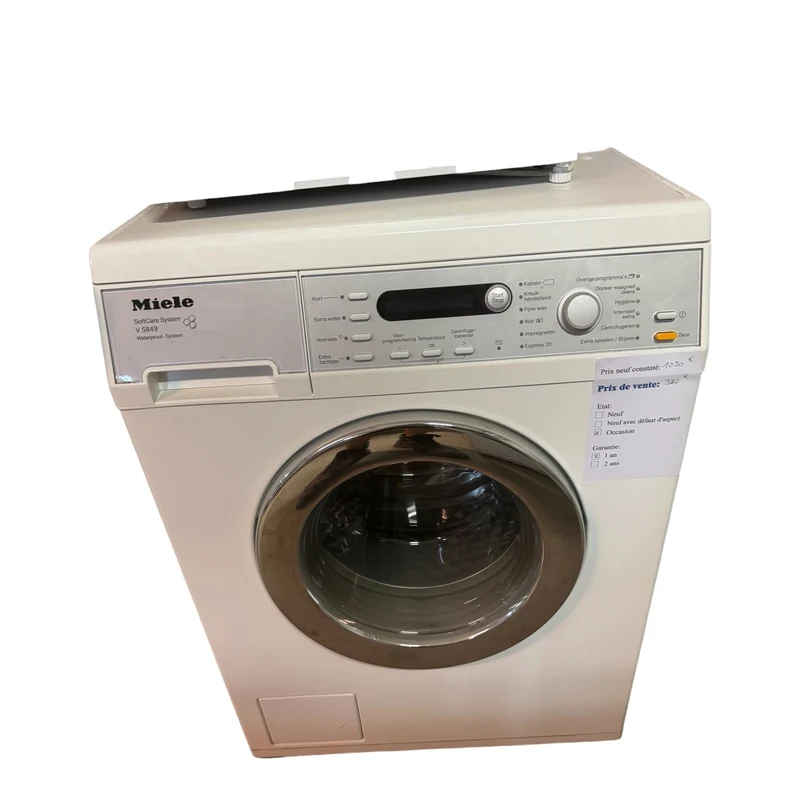 Lave linge Miele reconditionné garantie 1 an
