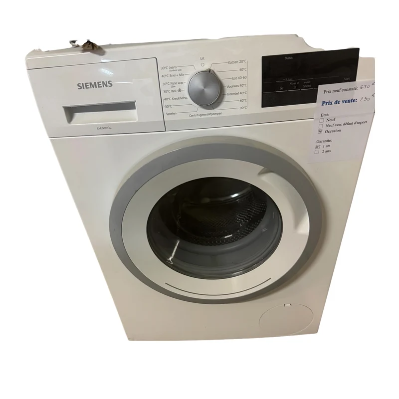 Lave linge Siemens WM14N075NL/38 reconditionné garantie 1 an