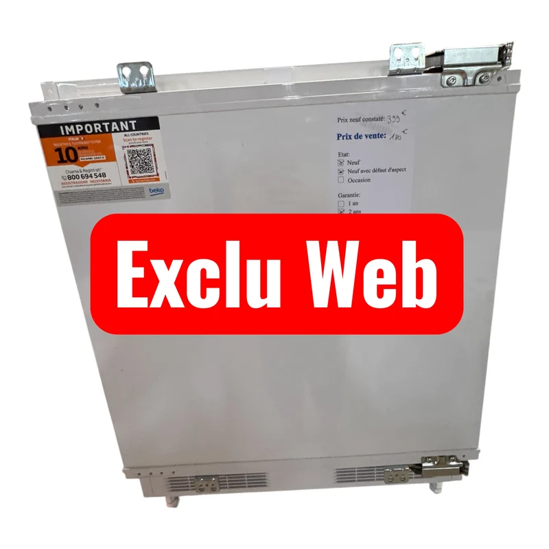 Frigo congélateur top encastrable Beko Neuf garantie 2 ans