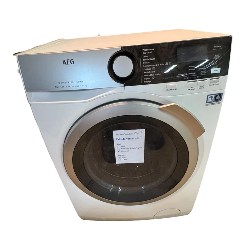 Lave linge séchant AEG 9/6kg L7WBB962E reconditionné garantie 1 an