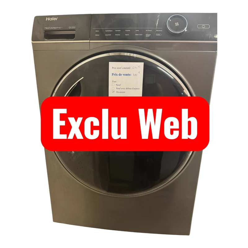 Sèche linge 9kg Haier HD90-A3979S reconditionné garantie 1 an