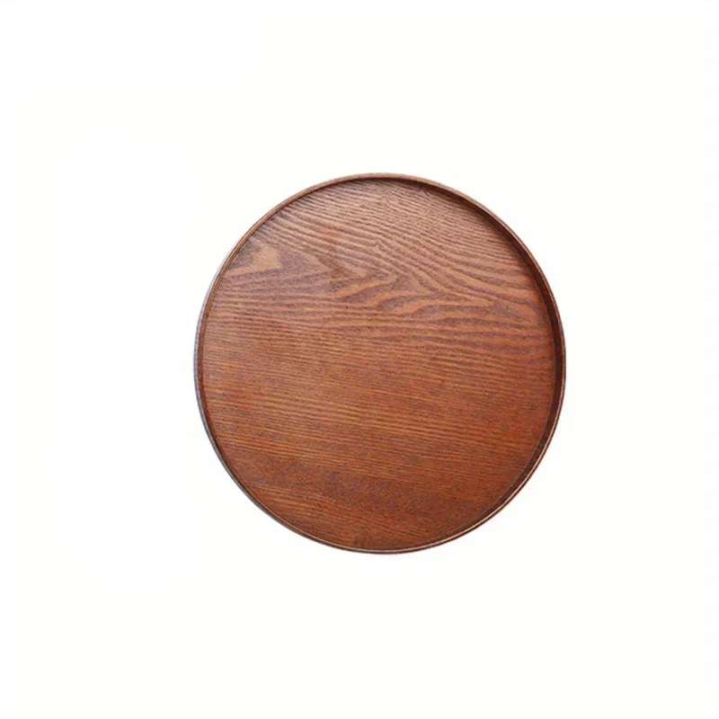 Plateau rond en bois