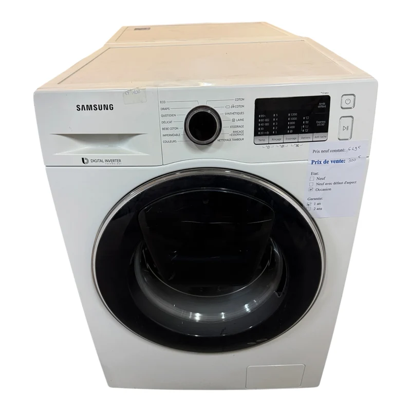 Lave linge Samsung 8kg WW8BK5210UW/EF reconditionné garantie 1 an