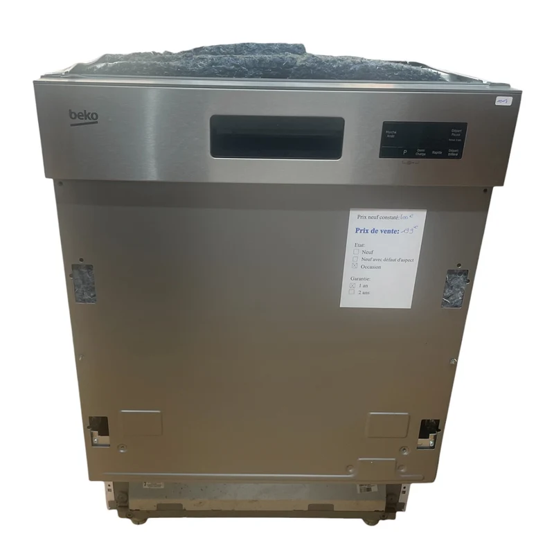 Lave vaisselle encastrable Beko PDSN25311X reconditionné garantie 1 an