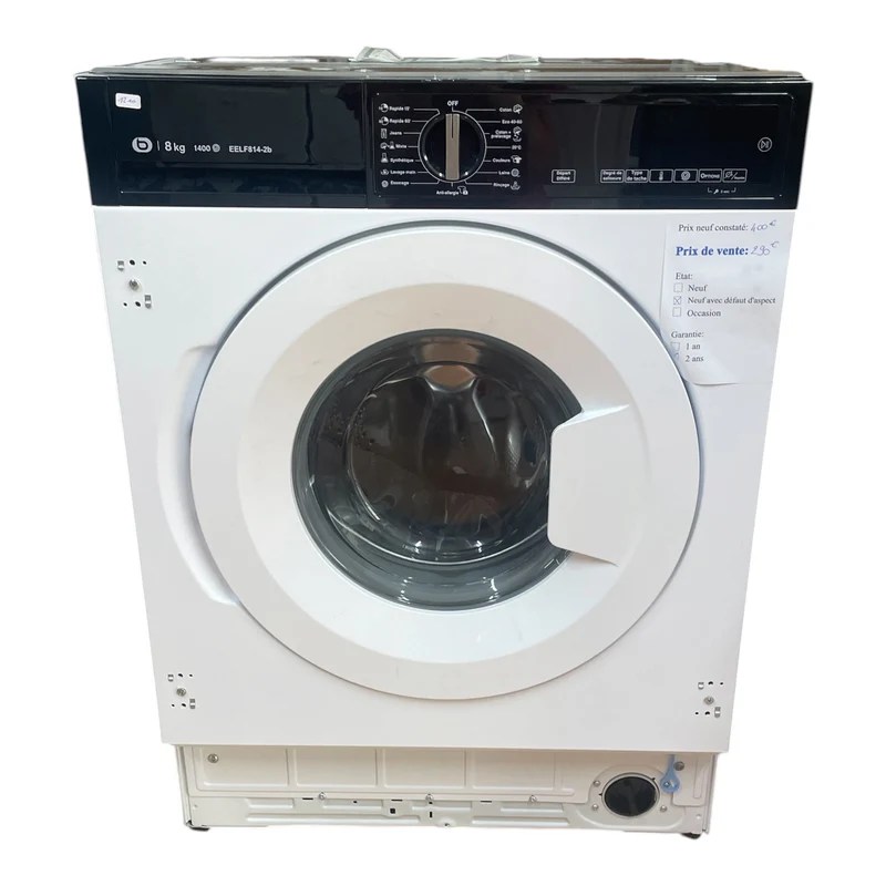 Lave linge encastrable essentiel B EELF814-2b Neuf garantie 2 ans
