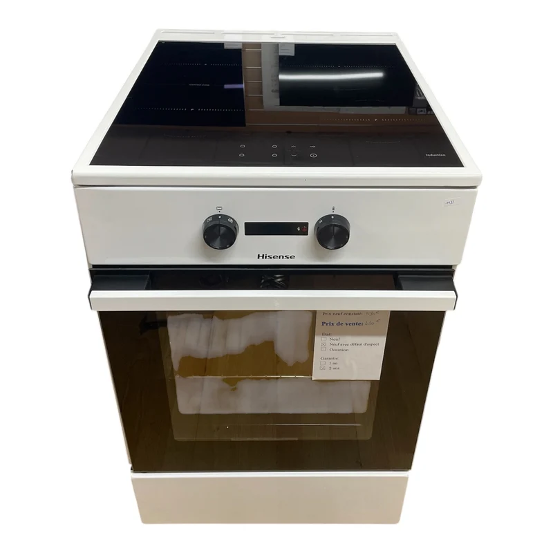 Cuisinière induction hisense HEIT5A40WG Neuf garantie 2 ans