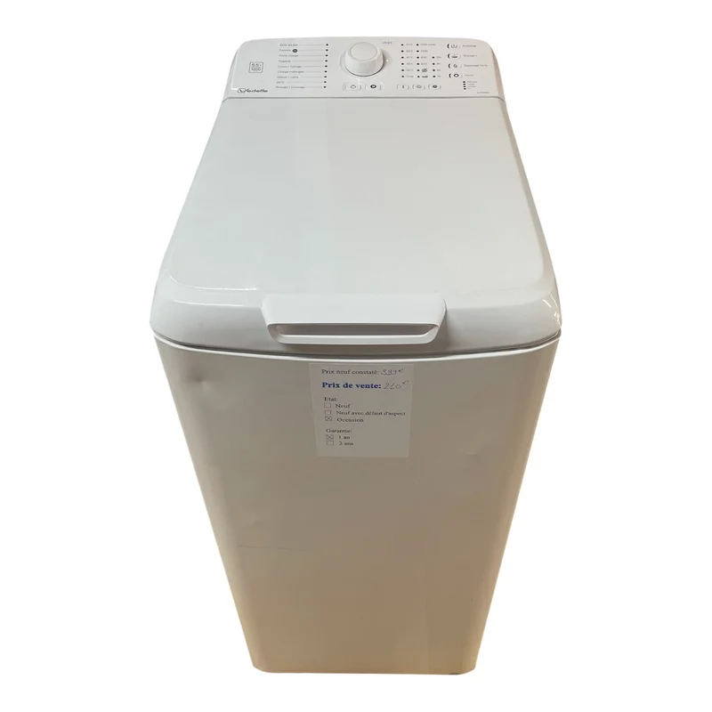 Lave linge vedette VLT1255W2 reconditionné garantie 1 an