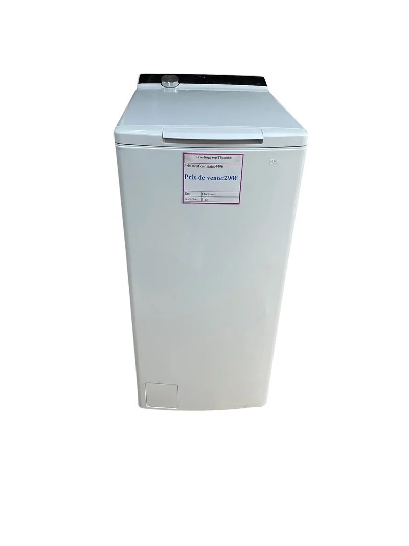 Lave linge top Thomson 8kg TOP8131A reconditionné garantie 1 an