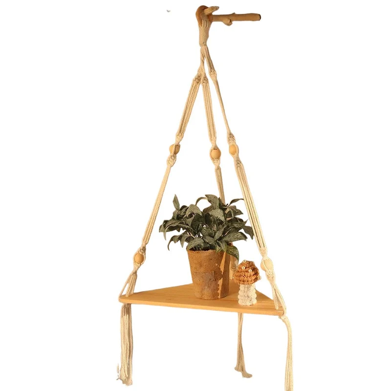 Etagère d'angle suspendue