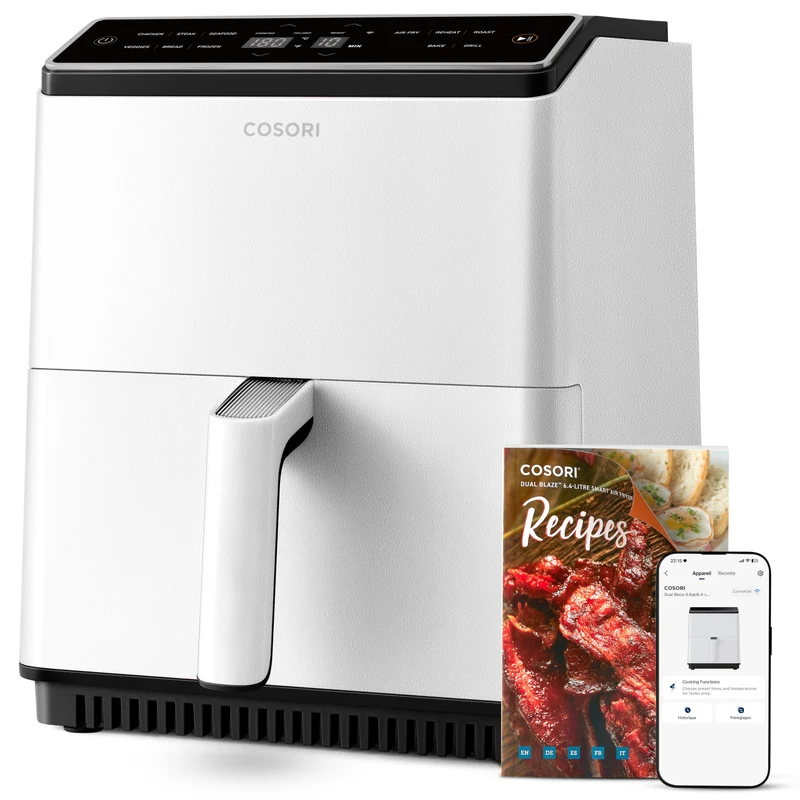 Cosori Dual Blaze 6.4L – Air Fryer Blanc Haute Performance