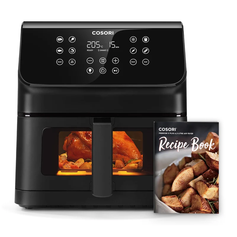 Cosori Air Fryer 6,2L – Friteuse sans Huile avec Fenêtre & 12 Programmes