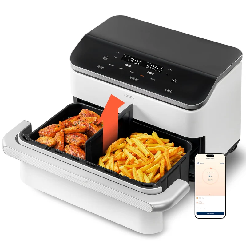 Cosori TwinFry 10L Blanc – Air Fryer Double Zone
