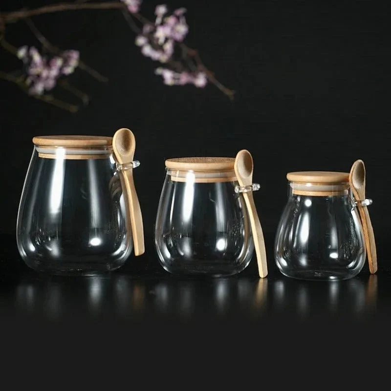 Pot en verre pour la cuisine