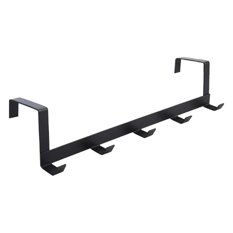 Porte-serviette sur porte en métal