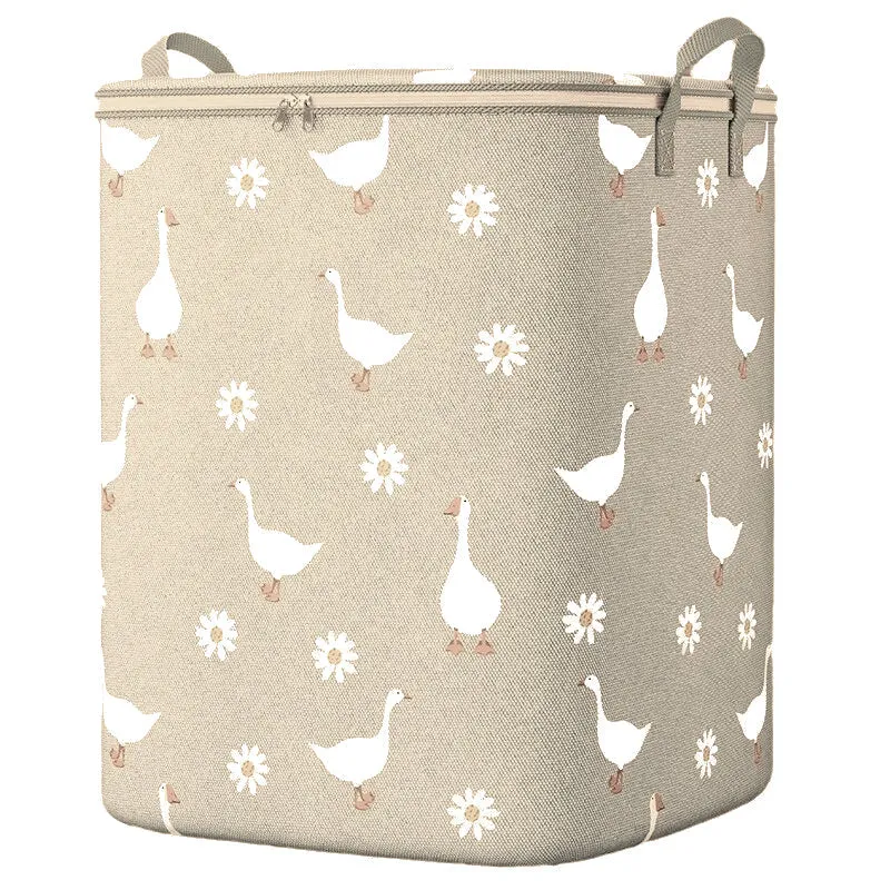 Grand panier de rangement en tissu
