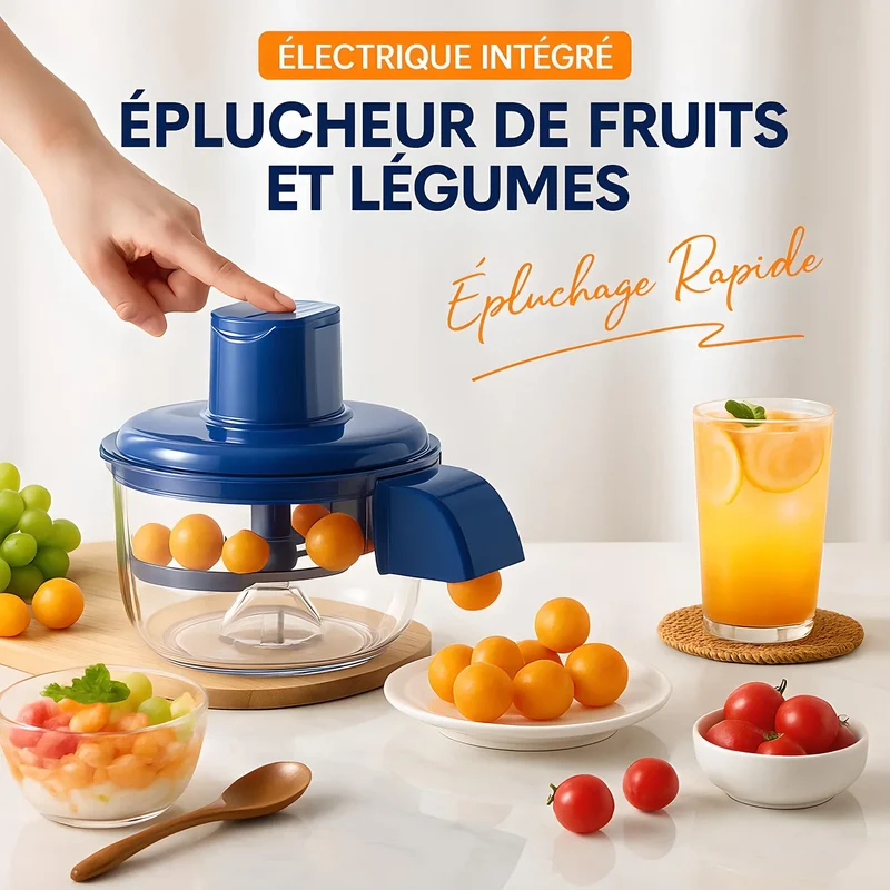 Éplucheur Électrique Automatique | Petits Fruits & Légumes | MAGIC