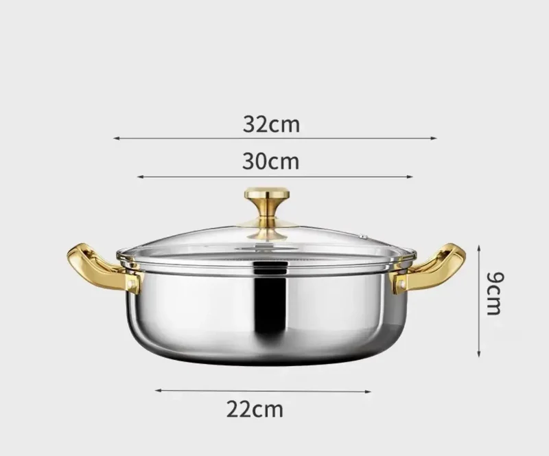 Poêle Inox ClaraSteel™ | Casseroel Inox Professionnelle