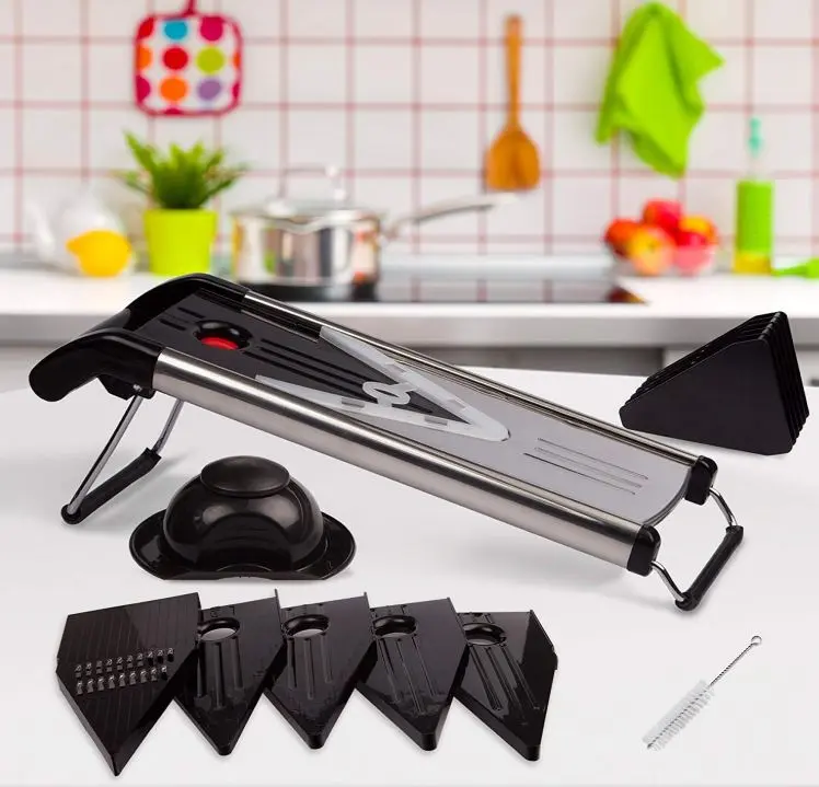 Mandoline V Multifonction INOX 6 En 1 | V-Cut Pro™