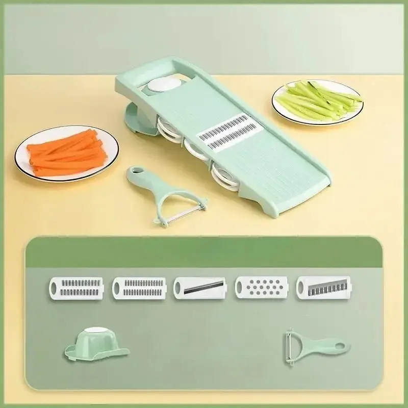 Mandoline | QuickCut™ Mandoline Multi Lames 5 En 1 + Cadeau