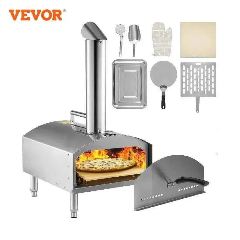 Four À Pizza | VEVOR | INOX Au bois