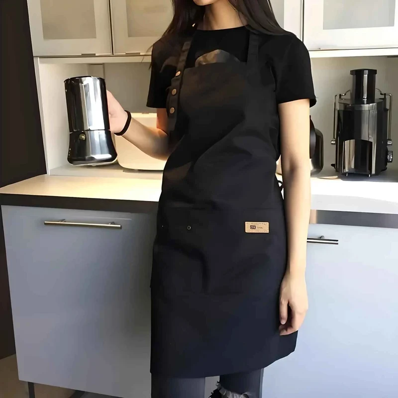 Tablier de cuisine COOKSY™ | Tablier Imperméable Homme Femme Noir