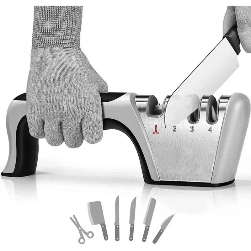 Affuteur Couteau | EDGEMASTER™ 4-EN-1 + Bonus Porte-Couteaux Magnétique 38cm
