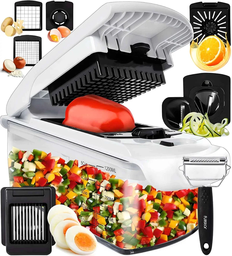 Mandoline Cuisine | VEGISLICER™ Multifonction 16 EN 1 Blanche