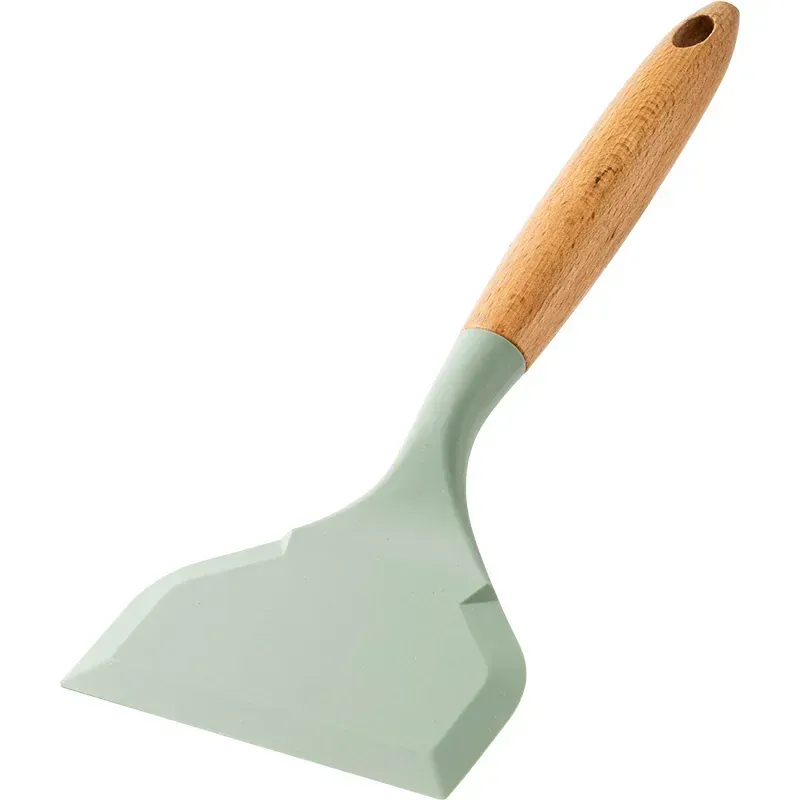 Spatule Silicone Large Résistante à la Chaleur pour Crêpes et Omelettes