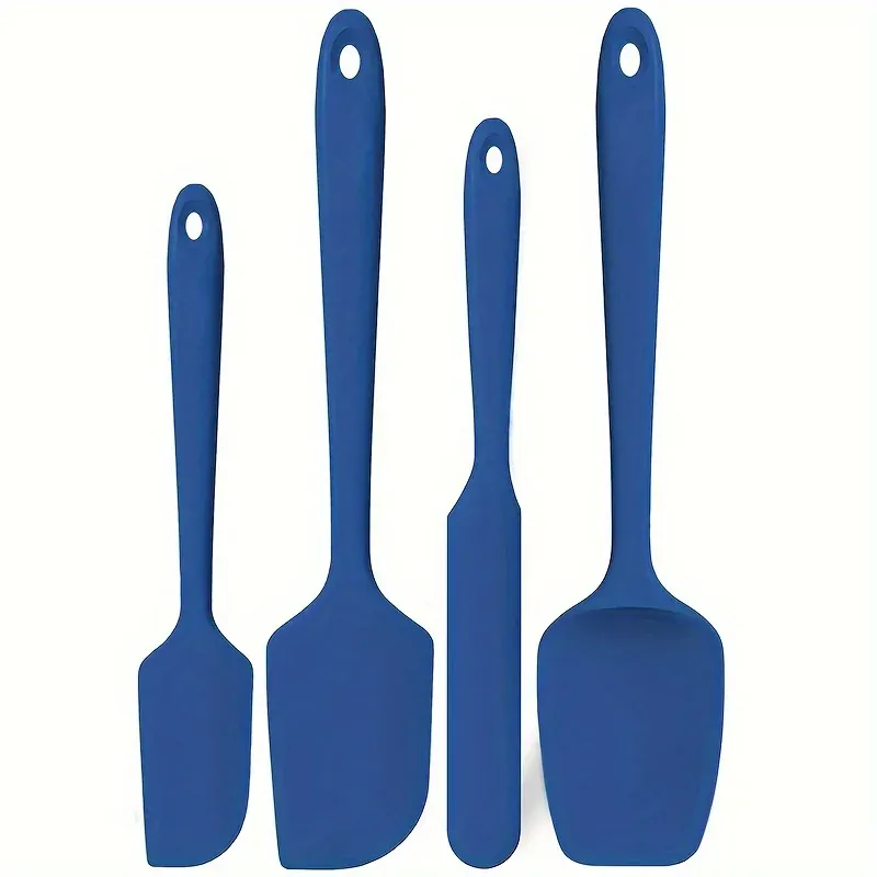 Set Spatules Silicone 4 pièces Résistantes à la Chaleur pour Cuisine