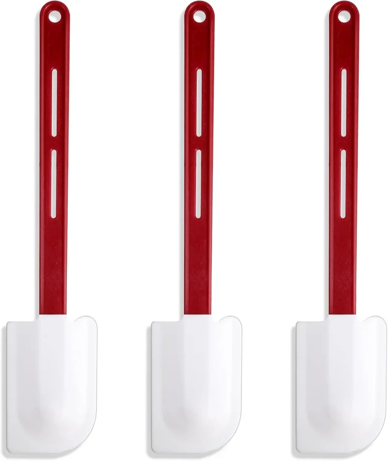Set Spatules Silicone 3 pièces Résistantes à la Chaleur pour Baking