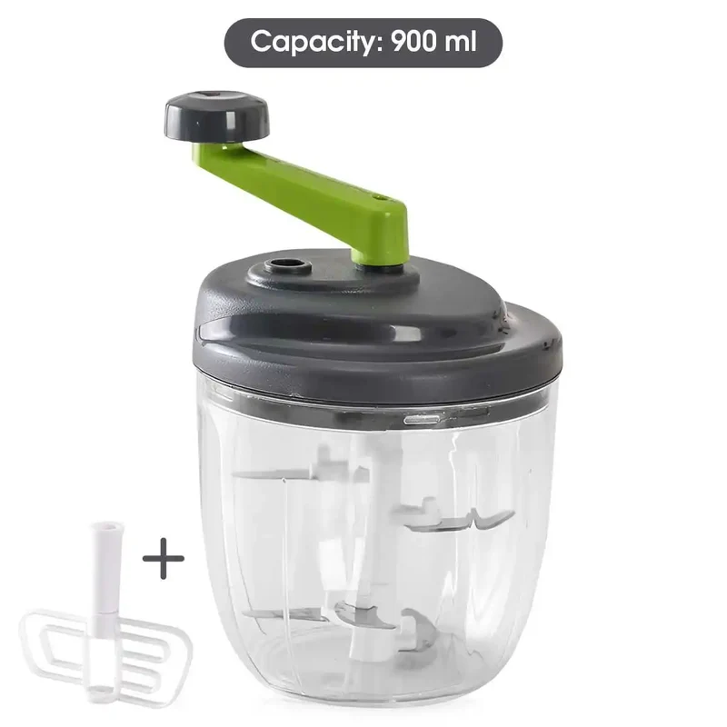 Hachoir Manuel 520ml pour Viande et Légumes avec Poignée Ergonomique