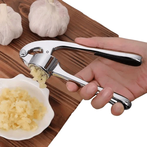 Presse-Ail Zinc Manuel Rocker avec Eplucheur et Chopper