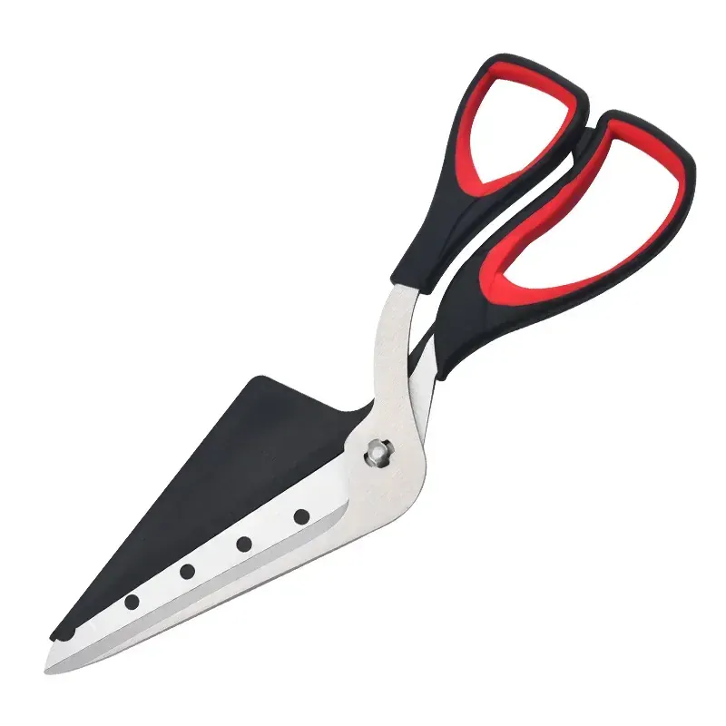 Ciseaux à pizza en inox avec spatule détachable | Coupe facile