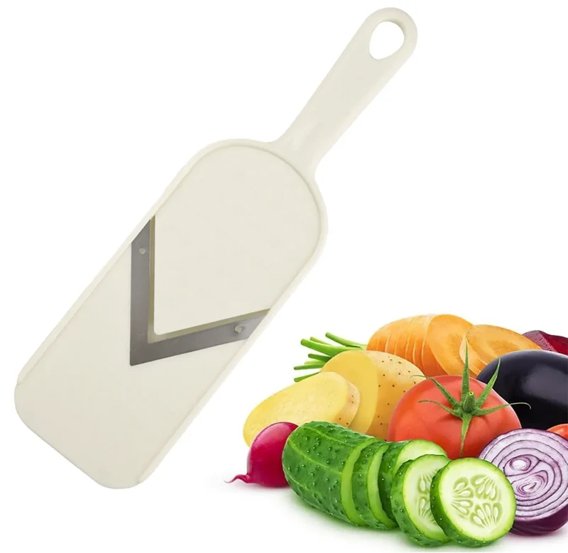 Mandoline Slicer en Acier Inoxydable V avec Brosse de Nettoyage
