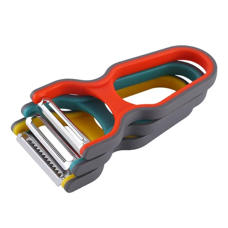 Eplucheur Multi-fonction Acier Inoxydable | Lot de 3 Outils Cuisine