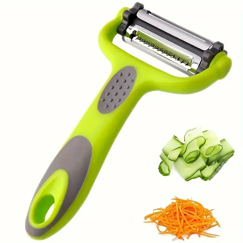 Éplucheur Multifonction 3 en 1 en Acier Inoxydable | Outils de Cuisine