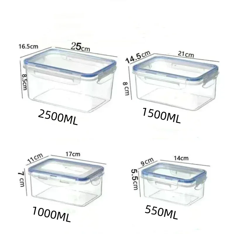 Boite Hermétique Rectangulaire en Plastique - Avec Couvercle 12L