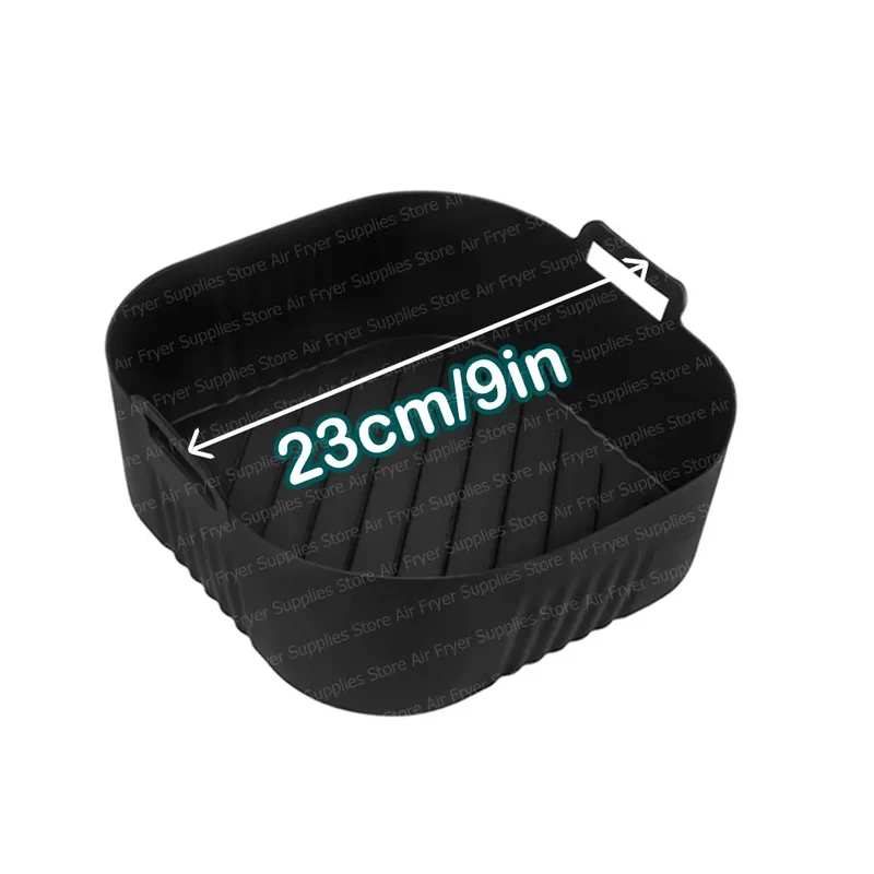 Moules Silicone Air Fryer Réutilisables Carré 23 cm - Lot de 1