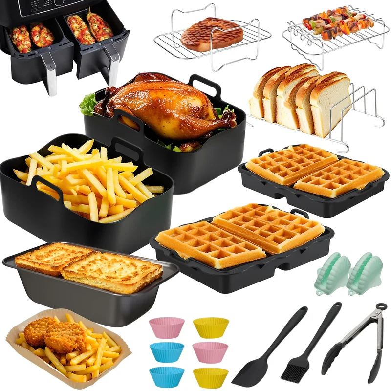 Kit Accessoires Friteuse Air Fryer - 20 Pièces Multifonctionnelles