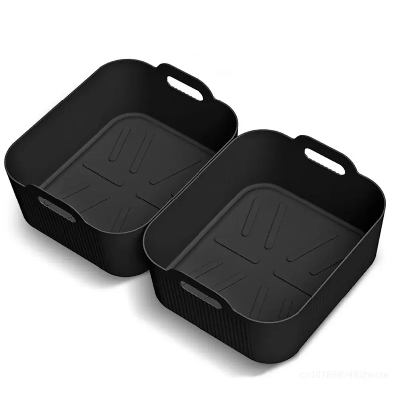 Moule Silicone Réutilisable Air Fryer Lot de 3 Rectangulaires 52L
