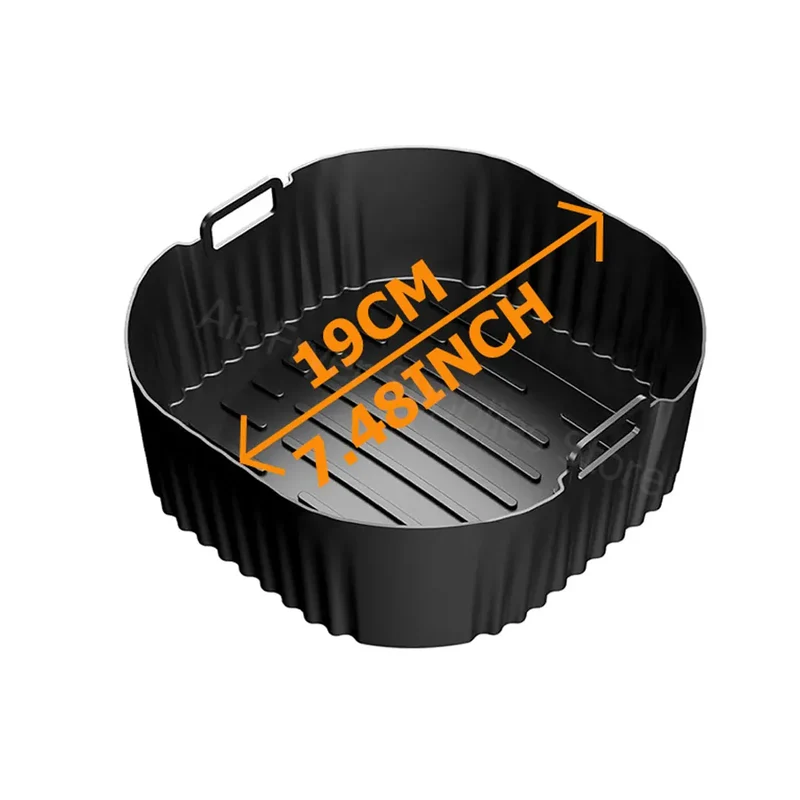 Moule Silicone Air Fryer Réutilisable Rond 19cm - Lot de 1 Pièce