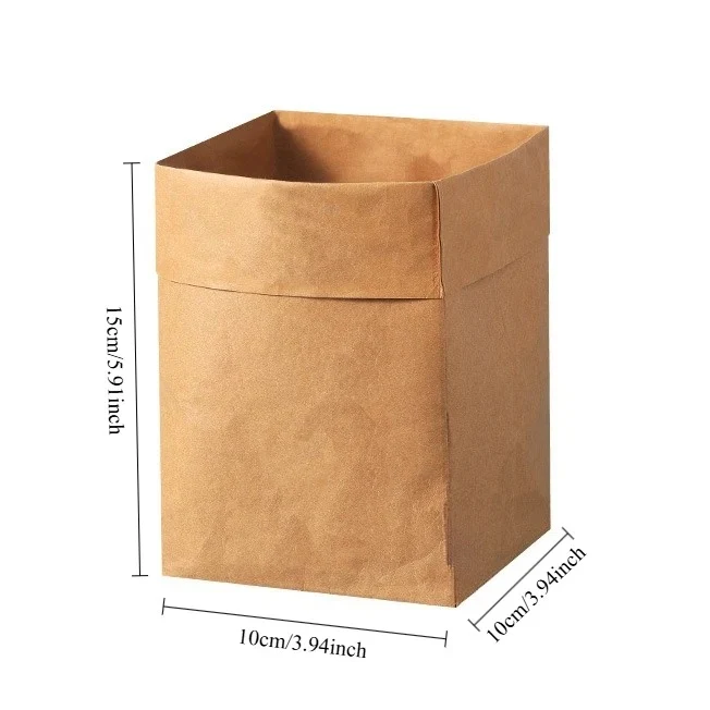 Sac de Rangement Kraft Lavable et Réutilisable