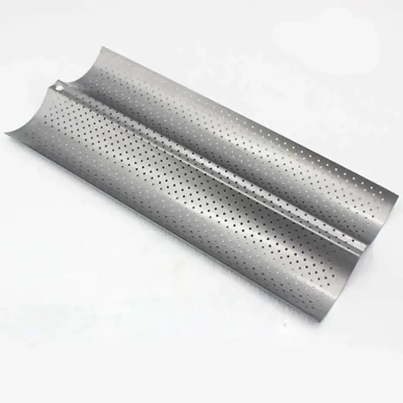 Plaque de cuisson pour pain rainuré en acier au carbone – 2, 3 ou 4 vagues