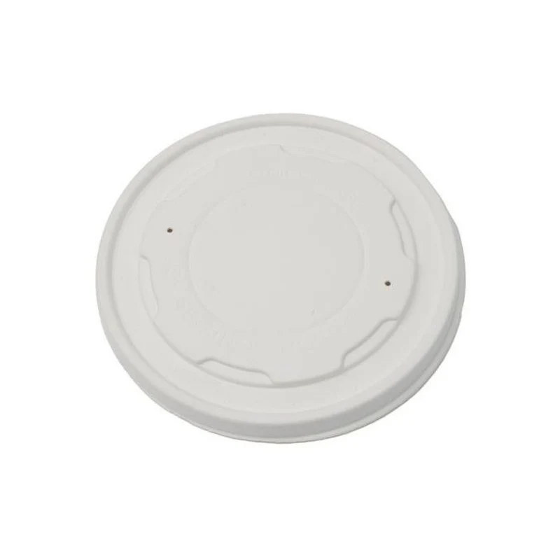 Eco-Packaging Compostable Fibre Lid for 12-32 oz Paper Soup Cup (500-pack)