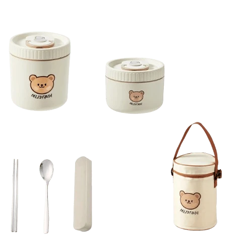 Lunchbox cylindrique isotherme 1,4 litre pour enfants