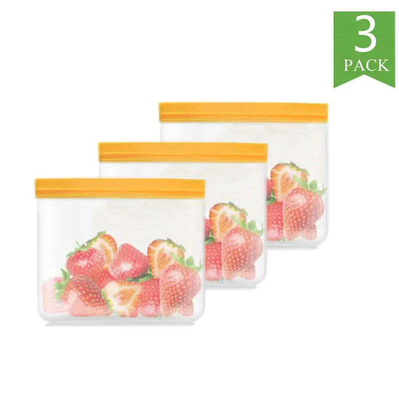 Sachets Zip Alimentaires Réutilisables - Lot de 12 pièces Hermétiques