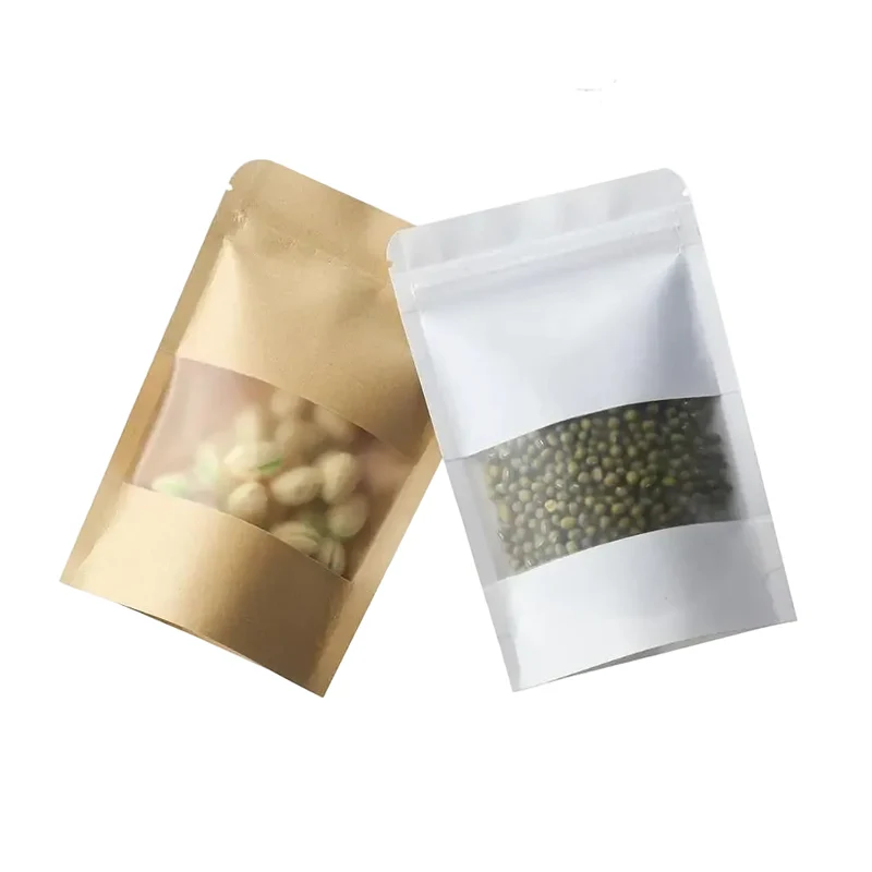 Sachets Kraft à Fenêtre Transparentes - Lots de 200 à 500