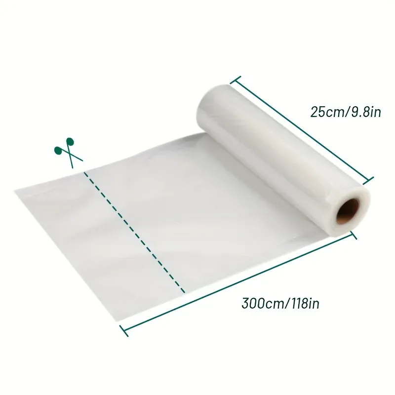 Sacs Sous Vide 300cm - Rouleau Durable BPA Free et Anti-Déchirure