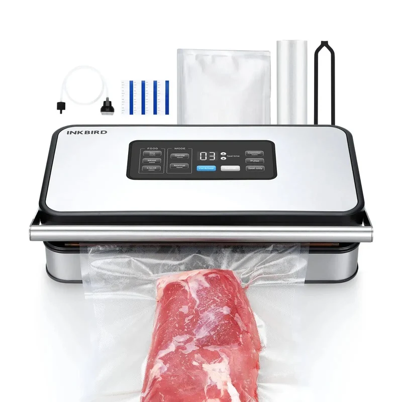 Machine Sous Vide Alimentaire INKBIRD 150W – Double Pompe 80 kPa – Cutter Intégré et Sacs Inclus