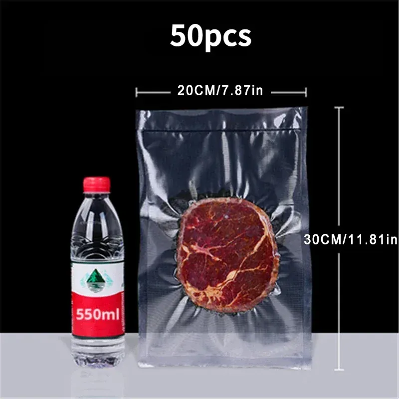 Sacs Sous Vide Alimentaire Transparent - Lot de 50 Unités